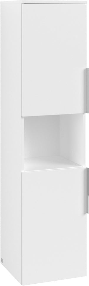 Villeroy & Boch Architectura Hochschrank B89700, 350 x 1400 x 346 mm, White Matt, 2 Türen, SoftClosing