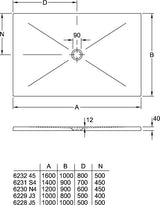 Villeroy & Boch Subway Infinity Duschwanne 1000x800mm Weiß Alpin – Rechteckig, Rutschhemmung Klasse B