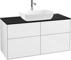 weiß / schwarz / Glossy White