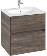 Villeroy & Boch Collaro Waschtischunterschrank 611 mm White Matt – 2 Auszüge, Push-Open