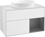 Villeroy & Boch Finion Waschtischunterschrank FA21GFGF 1000 mm Glossy White Lacquer