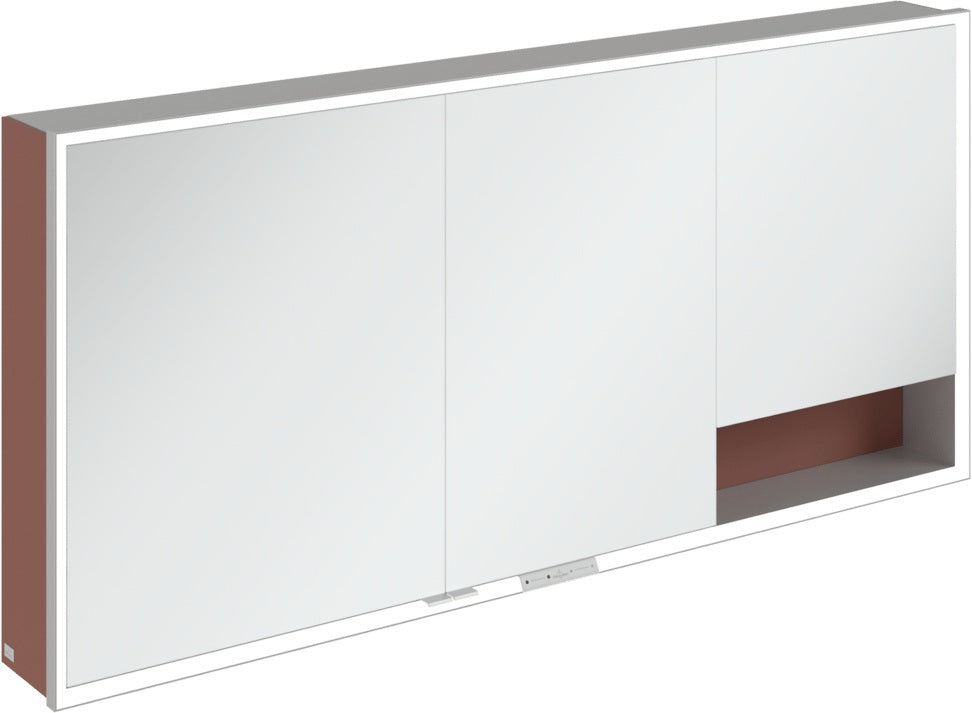 Villeroy & Boch Spiegelschrank My View+ 1600 mm Graphite mit LED-Beleuchtung und SoftClosing
