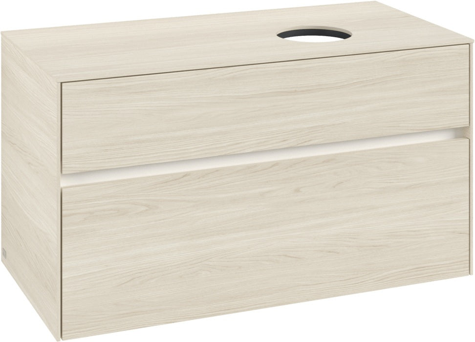 Villeroy & Boch Waschtischunterschrank Collaro C040 B0 1000 mm White Oak mit Beleuchtung & SoftClosing