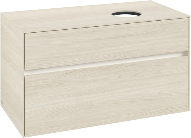 Villeroy & Boch Waschtischunterschrank Collaro C040 B0 1000 mm White Oak mit Beleuchtung & SoftClosing