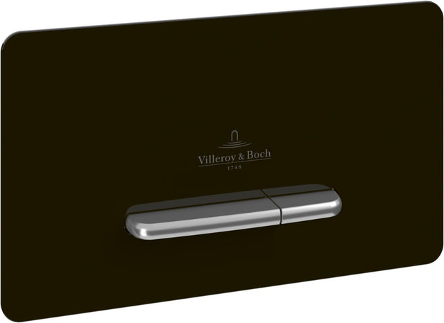 Villeroy & Boch ViConnect Betätigungsplatte V99442 – Eckig, Glas Glossy Black, 153x260x117 mm