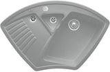 Villeroy & Boch Eckspüle Arena Eck 975x625mm Ivory CeramicPlus mit Ablaufgarnitur