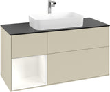 Villeroy & Boch Finion Waschtischunterschrank 1200 mm Glossy White Lacquer mit LED-Beleuchtung