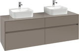 Villeroy & Boch Waschtischunterschrank Collaro 1600 mm Volcano Black mit SoftClosing und Push-Open