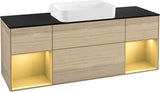 Villeroy & Boch Finion Waschbeckenunterschrank 1600 mm Glossy White Lacquer mit Beleuchtung