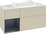 Villeroy & Boch Finion Waschbeckenunterschrank 1200 mm Walnut Veneer mit Beleuchtung