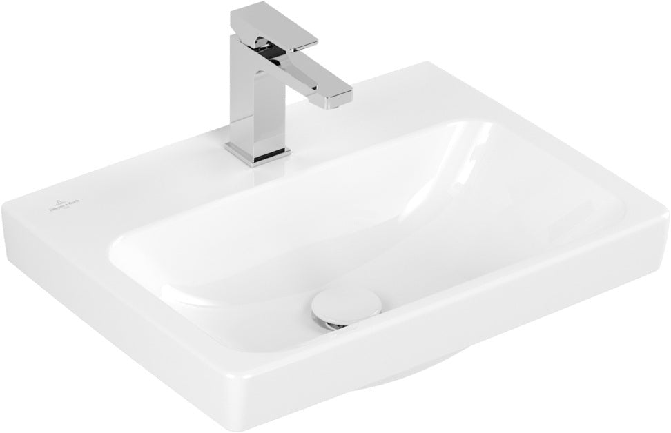 Villeroy & Boch Architectura Wandwaschbecken 550x420mm Rechteckig Weiß Alpin