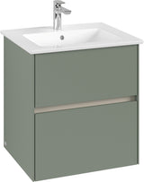 Villeroy & Boch Collaro Waschbeckenunterschrank C142 B0 White Oak mit Beleuchtung & SoftClosing