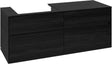 Villeroy & Boch Waschtischunterschrank Collaro C085 Black Oak 1400 mm mit 4 Auszügen und SoftClosing