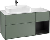 Villeroy & Boch Waschtischunterschrank Finion F401G 1200 mm Glossy White Lacquer mit Beleuchtung