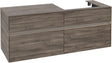 Villeroy & Boch Waschtischunterschrank Collaro C086 B0 1400 mm Stone Oak mit Beleuchtung und SoftClosing