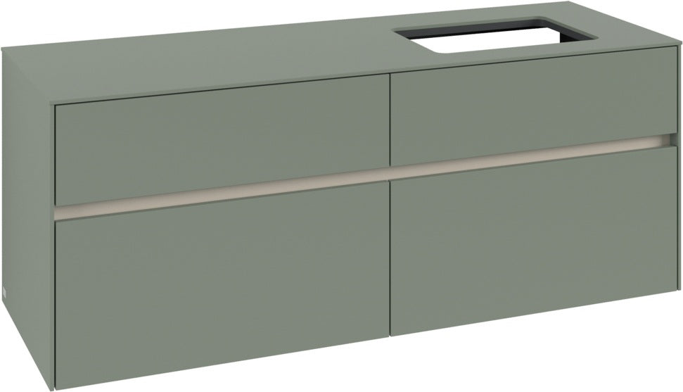 Villeroy & Boch Waschtischunterschrank Collaro C118 B0 1400 mm White Oak mit Beleuchtung und SoftClosing