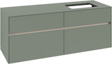 Villeroy & Boch Waschtischunterschrank Collaro C118 B0 1400 mm White Oak mit Beleuchtung und SoftClosing