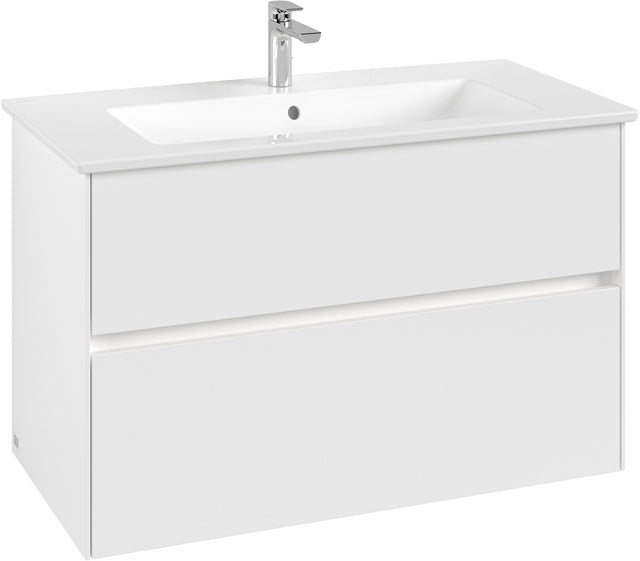 Villeroy & Boch Waschtischunterschrank Collaro C145 B0, 961 mm, White Matt, mit LED-Beleuchtung