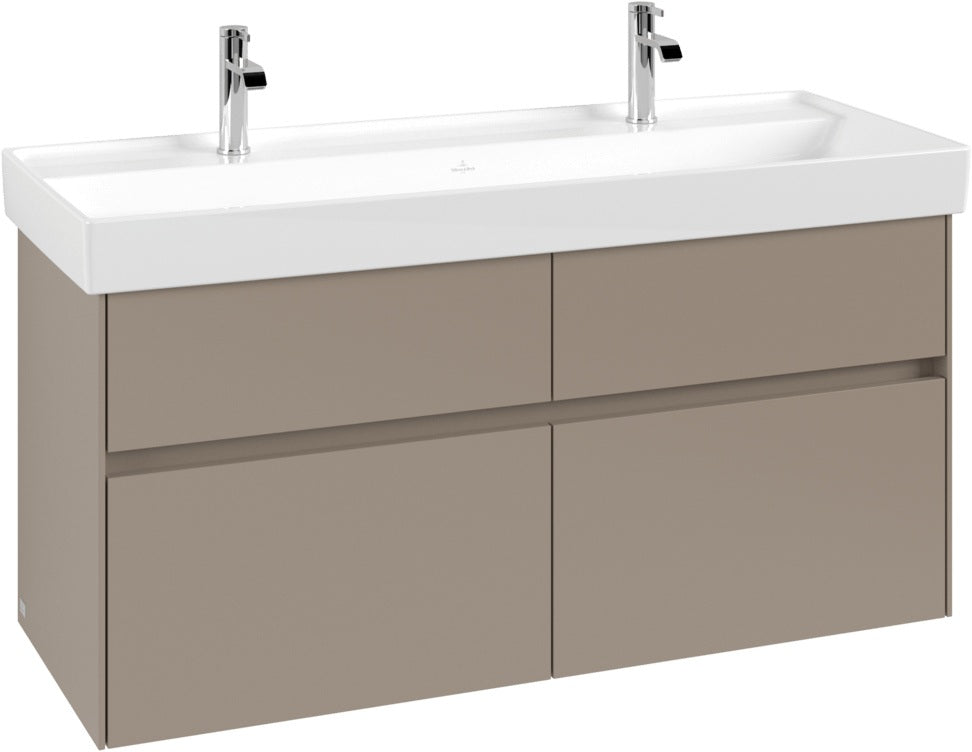 Villeroy & Boch Waschtischunterschrank Collaro C012 Glossy White 1154 mm mit 4 Auszügen