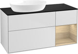 Villeroy & Boch Finion Waschtischunterschrank 1200 mm Glossy White Lacquer mit LED-Beleuchtung