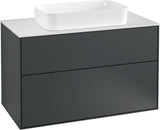 Villeroy & Boch Finion Waschtischunterschrank G23100GF 1000 mm Glossy White mit LED-Beleuchtung