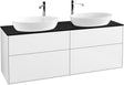Villeroy & Boch Finion Waschbeckenunterschrank 1600 mm Glossy White Lacquer mit Beleuchtung