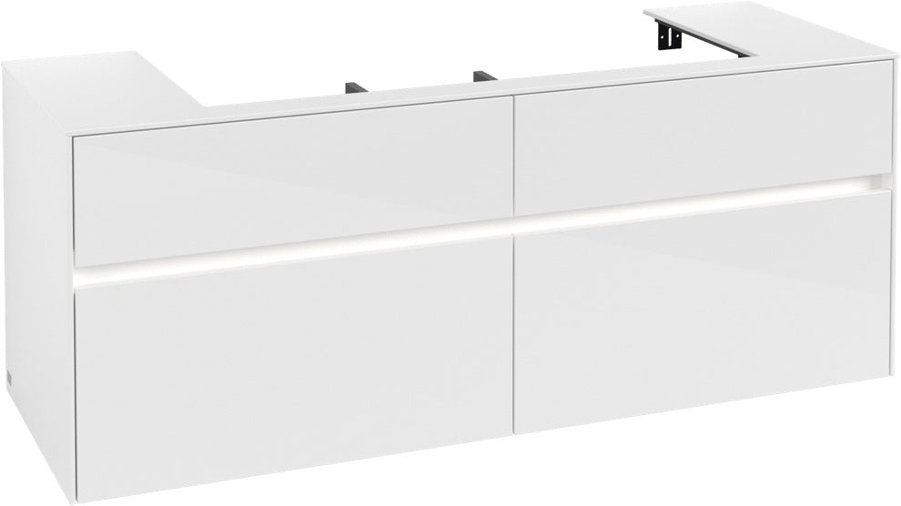 Villeroy & Boch Waschtischunterschrank Collaro C092 B0 1400 mm Glossy White