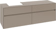 Villeroy & Boch Waschtischunterschrank Collaro C078 B0 1600 mm Taupe mit Beleuchtung und SoftClosing