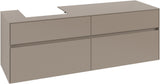 Villeroy & Boch Waschtischunterschrank Collaro C078 B0 1600 mm Taupe mit Beleuchtung und SoftClosing