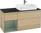 Villeroy & Boch Finion Waschbeckenunterschrank 1200 mm Glossy White Lacquer mit Beleuchtung