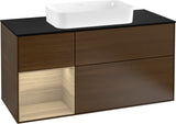 Villeroy & Boch Finion Waschtischunterschrank 1200 mm Glossy White Lacquer mit LED-Beleuchtung