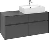 Villeroy & Boch Waschtischunterschrank Collaro C130 B0 1200 mm White Oak mit Beleuchtung