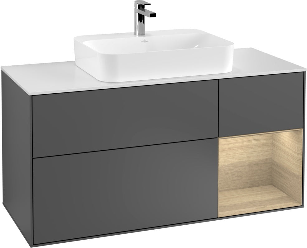 Villeroy & Boch Waschtischunterschrank Finion F421G 1200 mm Glossy White Lacquer