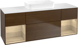 Villeroy & Boch Finion Waschtischunterschrank 1600 mm Glossy White Lacquer mit Beleuchtung