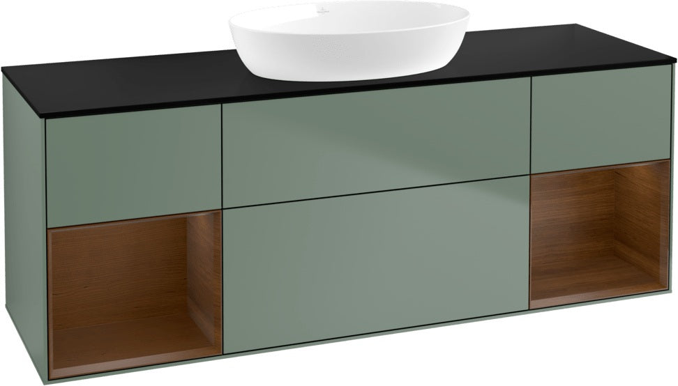 Villeroy & Boch Finion Waschtischunterschrank 1600 mm Glossy White Lacquer mit Beleuchtung