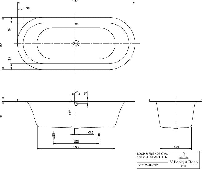 Villeroy & Boch LOOP & FRIENDS Whirlpoolsystem Special Combi Invisible mit Multiplex Trio