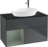 Villeroy & Boch Finion Waschbeckenunterschrank G892G 1000 mm Glossy White Lacquer mit Beleuchtung