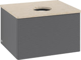 Villeroy & Boch Antao Waschtischunterschrank 600 mm Anthracite Matt – Wandmontage, 1 Auszug, SoftClosing