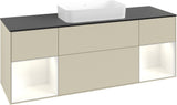 Villeroy & Boch Finion Waschbeckenunterschrank 1600 mm Glossy White Lacquer mit Beleuchtung