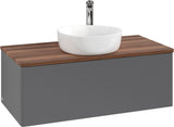 Villeroy & Boch Waschtischunterschrank Antao L31050 1000 mm Anthrazit Matt Lack mit LED-Beleuchtung