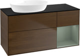 Villeroy & Boch Finion Waschtischunterschrank 1200 mm Glossy White Lacquer mit LED-Beleuchtung