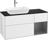 Villeroy & Boch Finion Waschtischunterschrank 1200 mm Glossy White mit Beleuchtung und SoftClosing