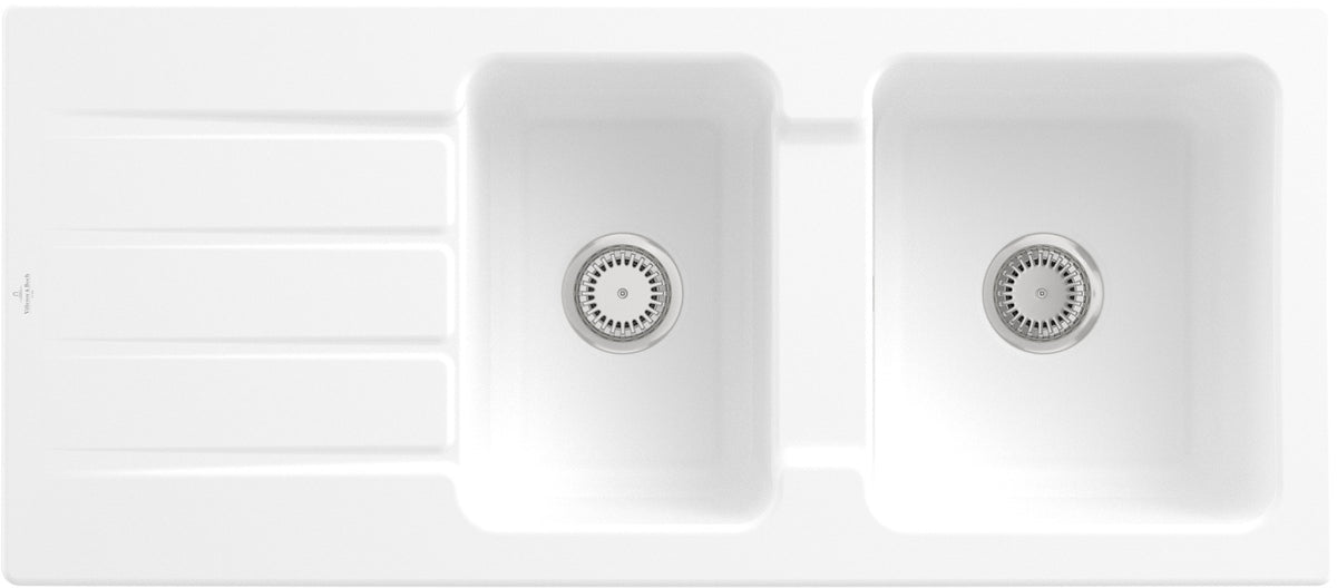 Villeroy & Boch Einbauspüle Architectura 80 338001R1 Weiß Alpin CeramicPlus 1160x510 mm