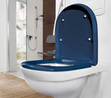 Villeroy & Boch ViCare WC-Sitz 9M67S1 mit SoftClosing, QuickRelease und AntiBac in Blue