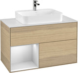 Villeroy & Boch Finion Waschtischunterschrank 1000 mm White Matt Lacquer mit LED-Beleuchtung