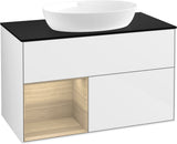 Villeroy & Boch Waschtischunterschrank Finion FA12G 1000 mm Glossy White Lacquer mit Beleuchtung