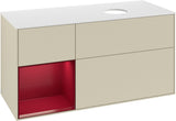 Villeroy & Boch Finion Waschtischunterschrank 1200 mm Glossy White Lacquer mit Beleuchtung
