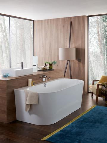Villeroy & Boch Vorwand-Badewanne Oberon 2.0 1800x800mm Weiß Alpin aus Quaryl