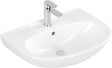 Villeroy & Boch O.novo Wandwaschbecken 600x460 mm Weiß Alpin – Ovale Form, 1 Hahnloch