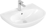 Villeroy & Boch O.novo Wandwaschbecken 600x460 mm Weiß Alpin – Ovale Form, 1 Hahnloch